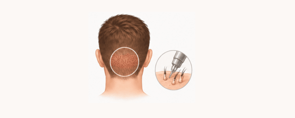 hair transplant donor area